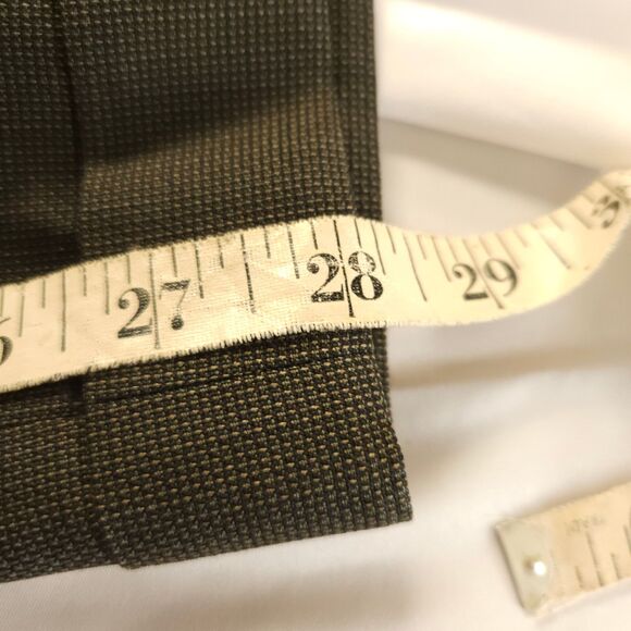 Hart Schaffner Marx Mens 38x28 Gray Grey Pleated Cuffed Dress Pants - Picture 8 of 8